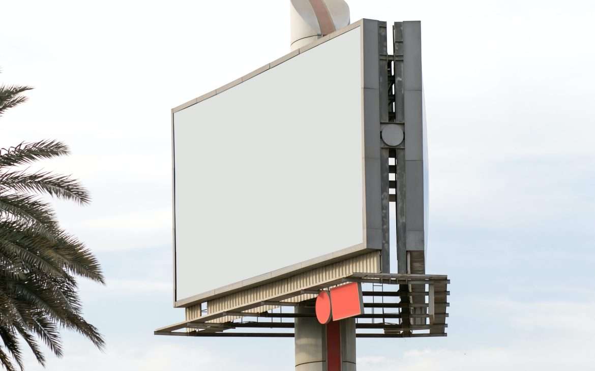 Blank billboard outdoor